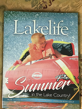 Cover for the Summer Lakelife Magazine